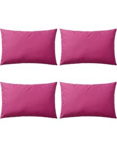 vidaXL Buitenkussens 60x40 cm roze 4 st