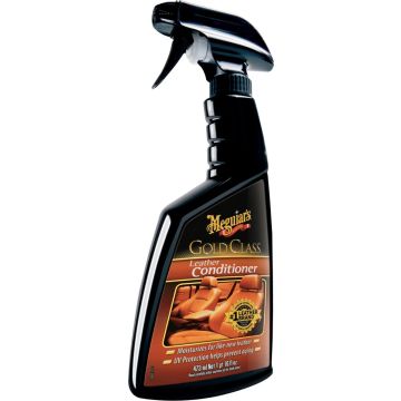 Meguiar's Gold Class Leather &amp; Vinyl Conditioner Spray - Interieur reiniger - 473ml - UV-bescherming - Zijdezacht Leer