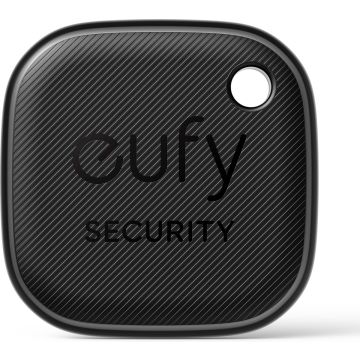 eufy Security - SmartTrack Link (Black, 4-Pack) - Android not supported - Works with Apple Find My (iOS only) - Key Finder - Bluetooth Tracker for Earbuds and Luggage