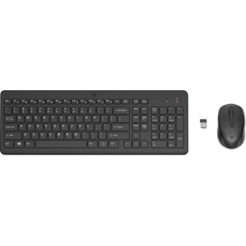 HP 330 - Draadloze Toetsenbord en Muis set - QWERTY ISO - Zwart