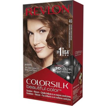 Haarkleur Zonder Ammoniak Colorsilk Revlon Goud koper kastanje