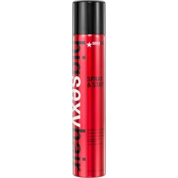 SexyHair haarlak Spray &amp; Stay - 300 ml zeer sterk - glanzend