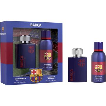 FC Barcelona Gift Set EDT 100 ml and deospray FC Barcelona 150 ml