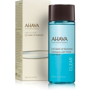 AHAVA Oogmake-up Remover – Verwijderd waterproof oogmake-up – Houdt het gebied om het oog zacht – Veilig voor de gevoelige huid en voor lensdragers – VEGAN – Alcohol- en parabenenvrij – Parfumvrij - 125ml