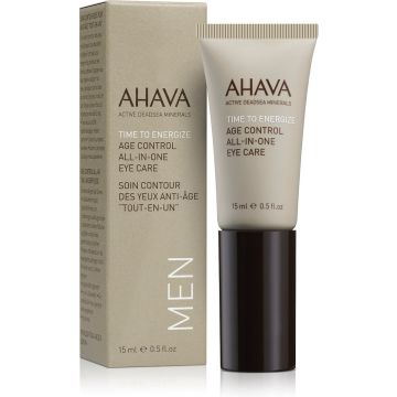 AHAVA MAN Alles-in-één oogverzorging - Vermindert donkere kringen en rimpels - Hydrateert de huid - VEGAN - Alcohol- en parabenenvrij - 15ml