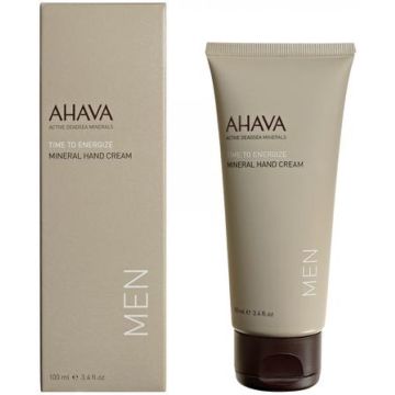 AHAVA MAN mineraal handcreme - Herstelt de hydratatie zonder residu - Helpt tegen droge handen - VEGAN – Alcohol- en parabenenvrij - 100ml