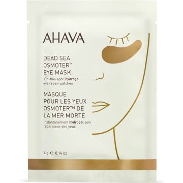 AHAVA Oogmasker met mineralen uit de Dode Zee – Vermindert rimpels en fijne lijntjes – Vecht tegen tekenen van vermoeidheid – Verbetert de uitsraling en frisheid – VEGAN – Alcohol- en parabenenvrij – Parfumvrij – 6 stuks