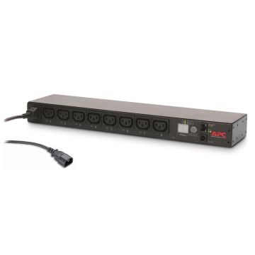 APC Rack PDU, Switched, 0U/1U, 10A, 230V, (8x) C13, C14 stekker