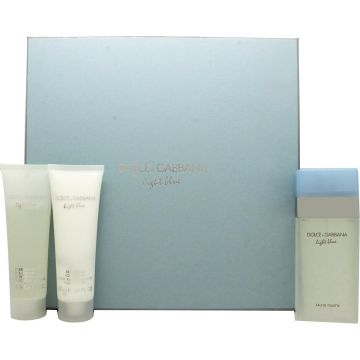 Dolce &amp; Gabbana Light Blue for Woman - 3 delig - Geschenkset