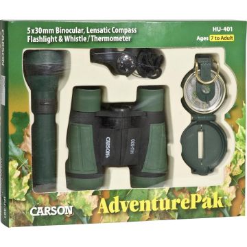 Carson Outdoor Adventurepack Junior Donkergroen/zwart