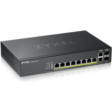 Zyxel GS2220-10HP-EU0101F, Managed, L2, Gigabit Ethernet (10/100/1000), Power over Ethernet (PoE), Rack-montage