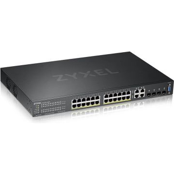 Zyxel GS2220-28HP-EU0101F, Managed, L2, Gigabit Ethernet (10/100/1000), Power over Ethernet (PoE), Rack-montage