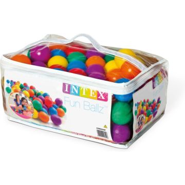 100 Intex ballen - Ballenbak ballen - ø 6,5 cm - Incl. Draagtas