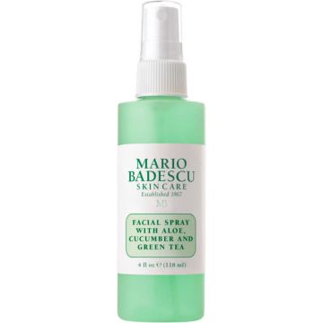 Mario Badescu Facial Spray with Aloe, Cucumber &amp; Green Tea - facemist - Vermoeide huid - Hydratatie - Artikel vrij van Ftalaat, Parabenen, Sulfaat - 118ml