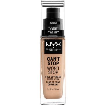 NYX Professional Makeup Can't Stop Won't Stop Full Coverage Foundation - Natural - Foundation - 30 ml