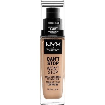 NYX Professional Makeup Can't Stop Won't Stop Full Coverage Foundation - Medium Olive - Foundation - 30 ml