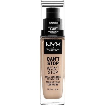 NYX Professional Makeup Can't Stop Won't Stop Full Coverage Foundation - Alabaster - Foundation - 30 ml