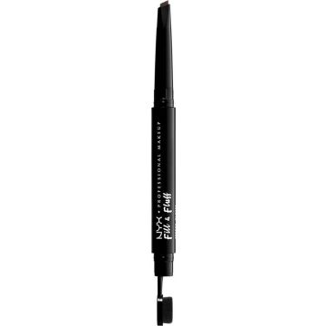 NYX Professional Makeup Fill &amp; Fluff Eyebrow Pomade Pencil - Brunette - Wenkbrauw potlood - 0,2 gr