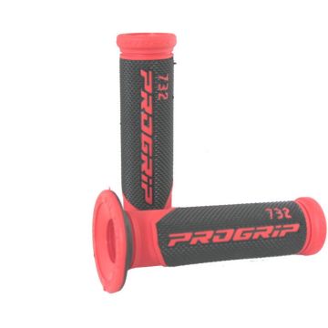 Handvatset Pro grip 732 zwart/rood