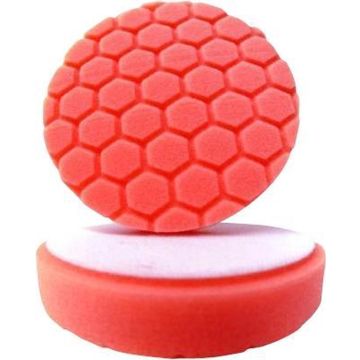 Smart Wax Hex Logic 5,5'' Schuim Pad Finishing/Polijst Rood