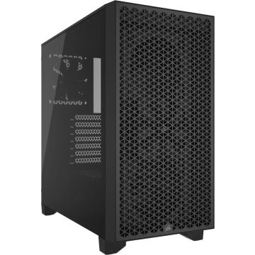 Corsair 3000D Airflow Black TG - Midtowermodel - ATX - geen voeding - zwart