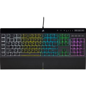 Corsair K55 RGB Pro - Gaming Toetsenbord - Membraam toetsen - Qwerty Zwart