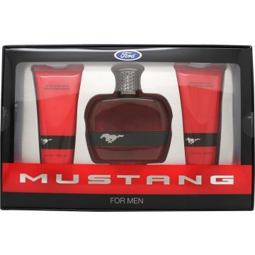 Ford Mustang Giftset RED 100ml EDT + 100ml Aftershave Balsem + 100ml Douchegel