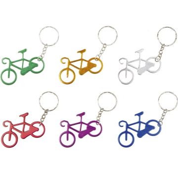 Sleutelhanger aluminium fiets (12 stuks)