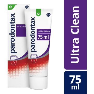 Parodontax Ultra Clean dagelijkse tandpasta tegen bloedend tandvlees 75 ml