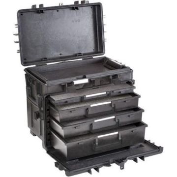 Explorer Cases 5140 Trolley Zwart met Plukschuim Lades