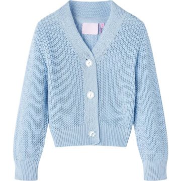 vidaXL-Kindervest-gebreid-104-blauw