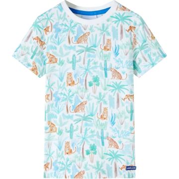 vidaXL-Kindershirt-tijgerprint-104-ecru