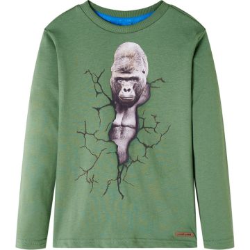 vidaXL-Kindershirt-met-lange-mouwen-gorillaprint-140-lichtkakikleurig