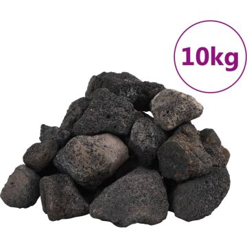 vidaXL-Lavastenen-10-kg-5-8-cm-zwart