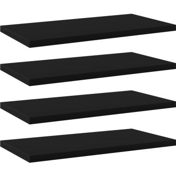 vidaXL-Wandschappen-4-st-40x20x1,5-cm-spaanplaat-zwart