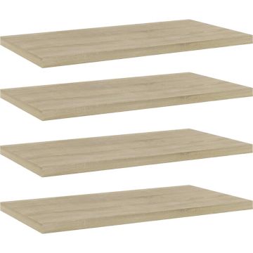 vidaXL-Wandschappen-4-st-40x20x1,5-cm-spaanplaat-sonoma-eikenkleurig