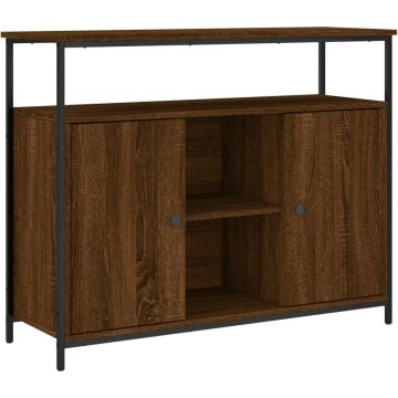 vidaXL-Dressoir-100x35x80-cm-bewerkt-hout-bruin-eikenkleur