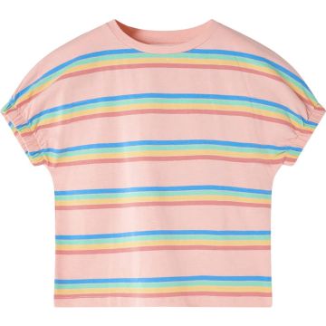 vidaXL-Kindershirt-met-regenboogstrepen-92-perzikkleurig