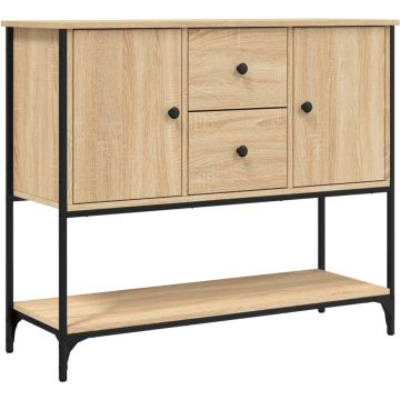 vidaXL-Dressoir-100x36x85-cm-bewerkt-hout-sonoma-eikenkleurig