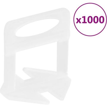 vidaXL-Nivelleerklemmen-voor-tegels-1000-st-1-mm