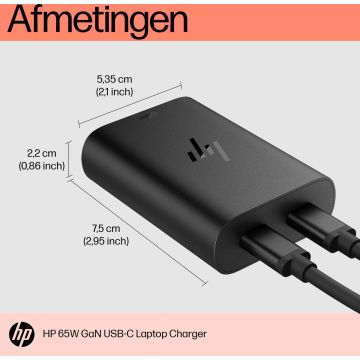 HP 65W GaN USB-C laptoplader