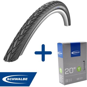 Fietsband - Schwalbe - Buiten- &amp; binnenband - Road Cruiser &amp; AV6 - 20 inch x 1.10 - 1.50 - 40 mm