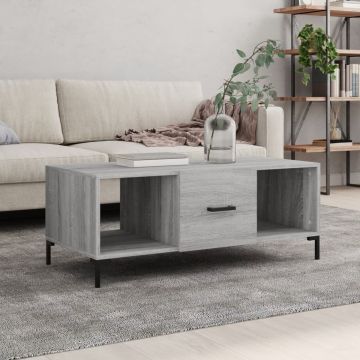 vidaXL-Salontafel-102x50x40-cm-bewerkt-hout-grijs-sonoma-eikenkleurig