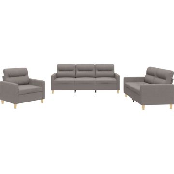 vidaXL-3-delige-Loungeset-met-kussens-stof-taupe