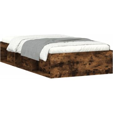 vidaXL-Bedframe-gerookt-eikenkleurig-100x200-cm