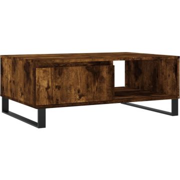 vidaXL-Salontafel-90x60x35-cm-bewerkt-hout-gerookt-eikenkleurig