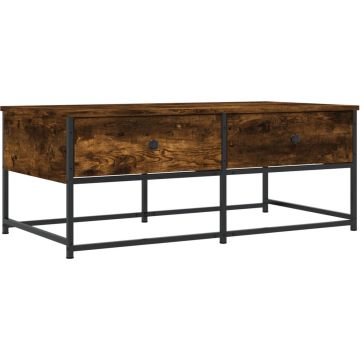 vidaXL-Salontafel-100x51x40-cm-bewerkt-hout-gerookt-eikenkleurig