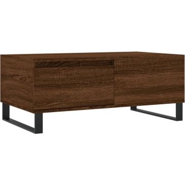 vidaXL-Salontafel-90x50x36,5-cm-bewerkt-hout-bruin-eikenkleur