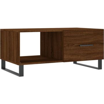 vidaXL-Salontafel-90x50x40-cm-bewerkt-hout-bruin-eikenkleur