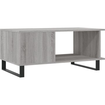 vidaXL-Salontafel-90x50x40-cm-bewerkt-hout-grijs-sonoma-eikenkleurig